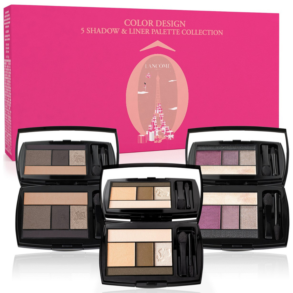 NEW! LANCOME 3 X 5 SHADOW / LINER PALETTE GIFT SET